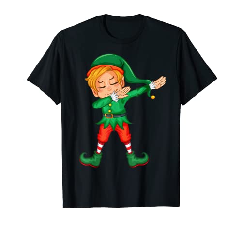 Dabbing Elf Christmas | X-mas Gnome Cool Elfos Regalo Camiseta