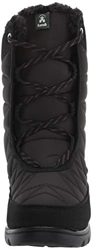 Kamik womens Hannah Mid Snow Boot, Black, 7 Wide US | Image 1