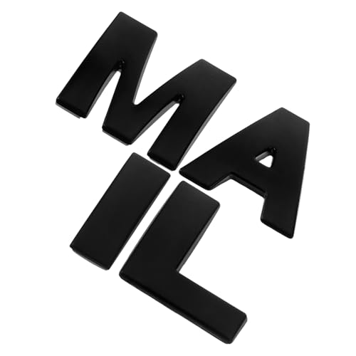 Milisten 4pcs Mailbox Alphabet Letter Stickers for Mailbox Letters Stickers Self-Adhesive DIY English Alphabet Adhesive Decals