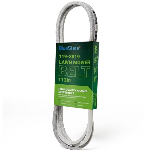 Image of BlueStars 119-8819 Mower Deck Belt | Aramid Cord | 1 /2 inch x 113 1 /2 inch