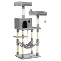 Amazon | FEANDREA キャットタワー 大型ハンモック付き 大型猫
