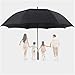 NXIPQYT umbrella 62 Inch Vented Windproof Auto Open Double Canopy Oversized Durability Fashion(B)