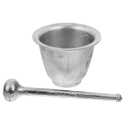 HOLIDYOYO Aluminum Spice Grinder and Pestle Ginger and Garlic Grinding Tool Easy to Use and Sturdy