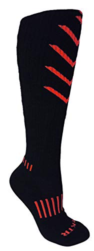 3-Pack Black and Red Ultimate VEKTR Knee-High Premium Socks2