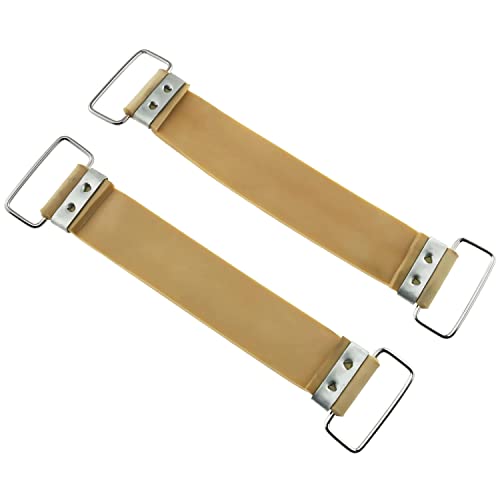 E-outstanding 2Pcs Non-Slip Battery Straps Rubber Band, 5.7-inch x 0.87-inch Khaki Yellow