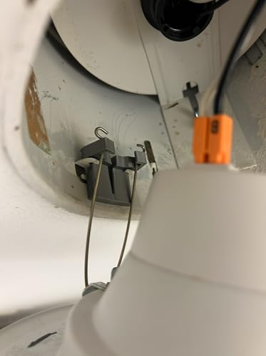 INNOSOLVE Recessed Lighting Adapter Clips – 7-Inch to 6-Inch LED Downlight Converter, Tool-Free Install, Silver, 2-Pack