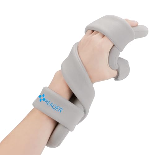 REAQER Férula Muñeca Órtesis Muñequeras con Tablilla Extraíble para Muñeca y Pulgar Estabilizador Ideal para dolor de síndrome de túnel carpiano, fracturas, esguinces y distensiones (izquierda)