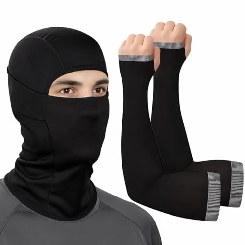 Image of AUTOFRILL Balaclava for Men - Full face mask for Bikers Helmet Liner & Head Cover for Men Breathable Mask for Motorcycle Riding & Cycling