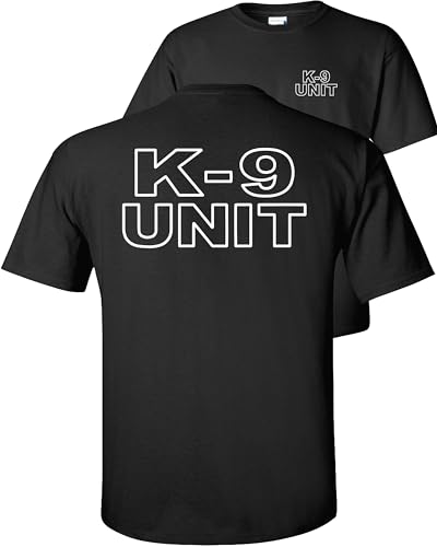 Fair Game K-9 Unit Police T-Shirt K9 Handler Police Dog Canine-Black-2x