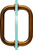 C.R. LAURENCE SDPR6ABR CRL Antique Brass 6' Tubular Back-to-Back 3/4' Diameter Shower Door Pull...