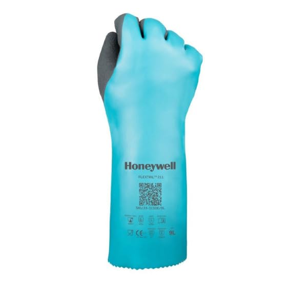 Guante de nitrilo recubierto para protección química avanzada FLEXITRIL Pack de 12 pares