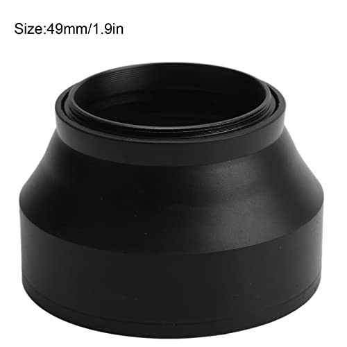 Universal Camera Lens Hoods Fits for 49mm/52mm/55mm/58mm, Collapsible Rubber Digital Lens Hood DSLR Lens Cap Shade - Image 4