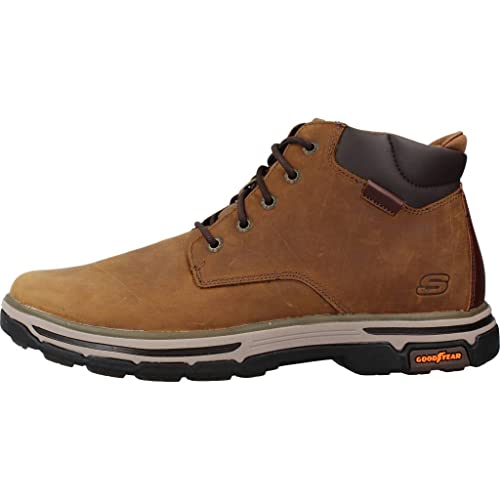 Skechers Homme Segment 2.0 Brogden Boots, Desert Leather, 46 EU