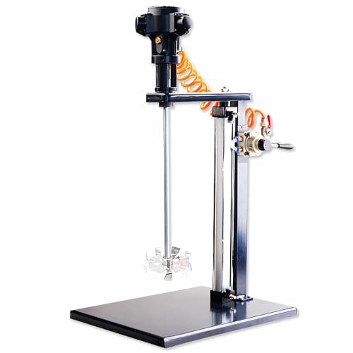 CWCQGH Power Mixers,Pneumatic Paint Mixer 5 Gallon Pneumatic Paint Mixer, Air Agitator Coatings Mixing Machine Ink Mixing Machine with Stand