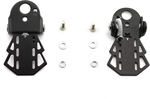 Taodan 1 Pair Bike Metal Rear Pedals Mtb Folding Footrests Cycling Accessories Bicycle Foot Pegs 90X60Mm Black #TOP25