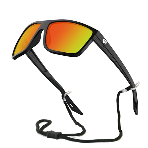 TOREGE Mens Women Sunglasses Polarized Sports UV Protection Wraparound Lightweight Sunglasses for Fishing Golf Driving Baseball NAUTILUS (C16)