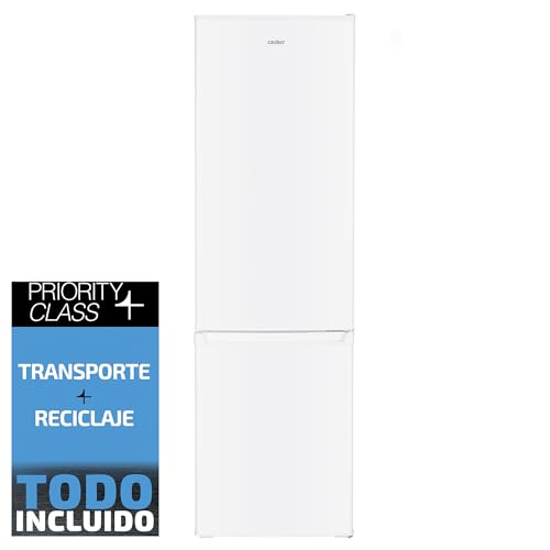 SAUBER - Frigorífico Combi SERIE 3-FC17524WH - E - 180 x 55 cm - 262 litros - Iluminación LED - Tirador Integrado - ENTREGA Y RETIRADA USADO EN DOMICILIO INCLUIDA
