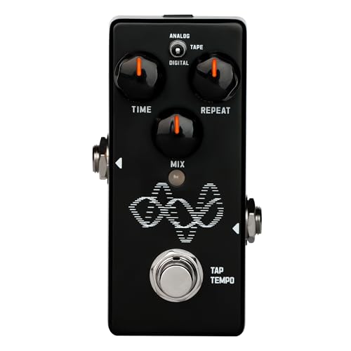Image of SORAN JDD-01 Echo Maker Mini Digital Delay Pedal for Electric Guitar,3-in-1 Analog /Tape /Digital Delay with Tap Tempo, Buffered Bypass, DC 9V