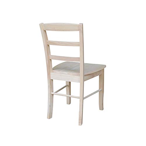 International Concepts Set Of Two Madrid Chairs, Wood, Unfinished #TOP5