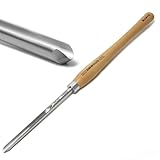 BMWOOD Cryo M2 HSS Bowl Gouge 1/2" Bowl Gouge (5/8" dia.) with 15-1/2" Beech Handle for Woodturning Chisels, Woodlathe Tools.