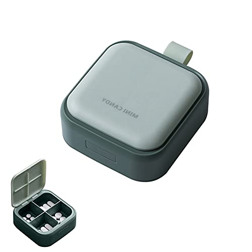 Klein Pill Box, Pillendose, Pillendose Klein Tablettenbox, Pillendose Mini, Tragbare Pillendose, für Reisen, für Einen Tag, für Vitamine, Fischöl