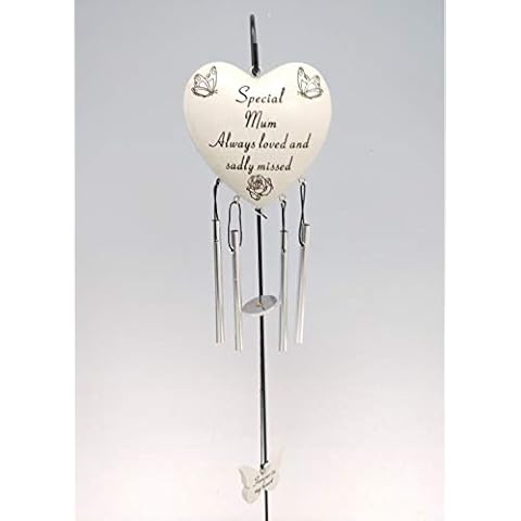 Heart-Shaped Wind Chime Memorial Tribute Cover