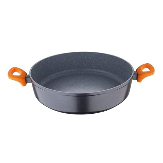 San Ignacio Lava - Paellera de 32cm - Fabricada en Aluminio Forjado - Interior Antiadherente Marmol Gris De Whitford - Inducción Total - Mango De Baquelita Con Tacto Suave