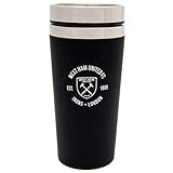 West Ham United FC - Mug de voyage EXECUTIVE (Taille unique) (Noir/Argent)