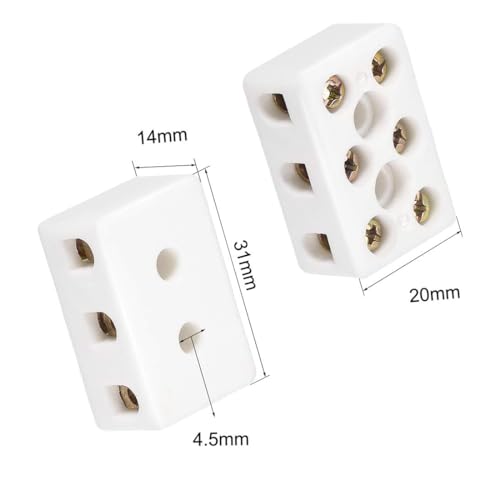 Conectores de cable cerámicos de 3 vías con alta resistencia térmica para cableado 2