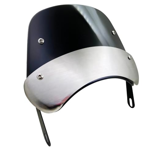 Pare-Brise Moto Universel Contre la Fatigue du Vent sur Phare 5-9.45"