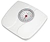 LITTLE BALANCE 8935 Confort 150, Bilancia pesapersone meccanica, Bilancia con schermo XL, Forma compatta, 150 kg, Bianco