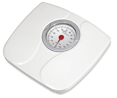 Foto di LITTLE BALANCE 8935 Confort 150, Bilancia pesapersone meccanica, Bilancia con schermo XL, Forma compatta, 150 kg, Bianco