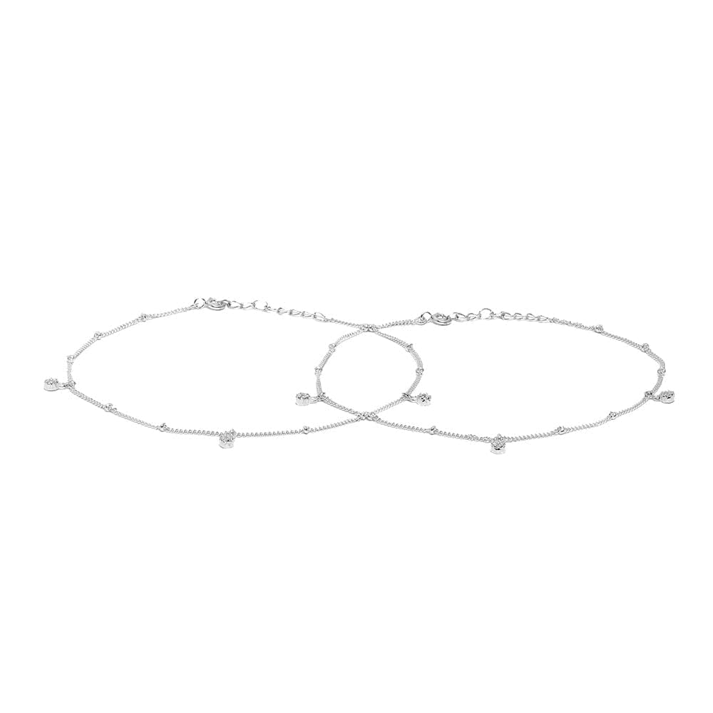 unniyarcha Pure Silver 92.5%,Silver Zircon Anklet Silver plated Anklet Finish for timeless elegance, 100% Handcrafted by skilled Indian artisans,BIS Hallmarked for guaranteed silver purity.-picture-10