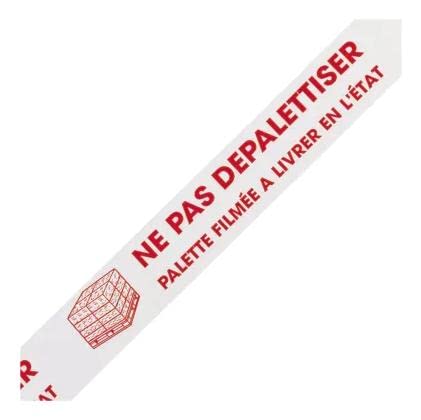 UNIVERS GRAPHIQUE 36 Rouleaux Adhésif NE PAS DEPALETTISER - 48 X 100 MÈTRES- (34% de plus que les 66 mètres)- rouleau pour emballage, expédition, livraison marque référence UGRADNPD