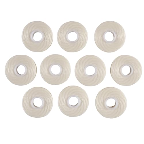 Aboiled Rollo de seda de dientes de seda de dientes - 10 rollos de hilo dental de calidad europea bobinas incorporadas de de con a hilo plano hilo dental - bobinas de hilo dental