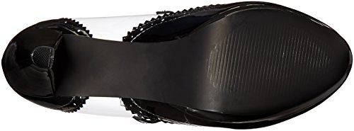 Ellie Shoes Women's 414-Flapper, Black/White, 8 M Us #TOP3