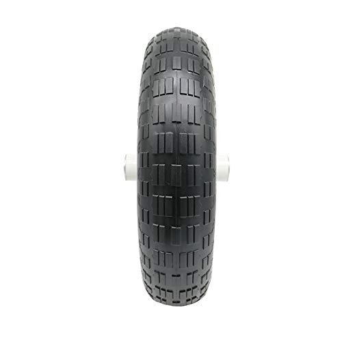 BAIVE BW 4.80/4.00-8\" Solid Wheelbarrow Tire Non-Slip Flat Free Wheel with 6\" Iron Hub, 5/8\" Bearings(Comb Stripe-B) - Thumbnail 3