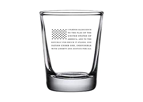 Rogue River Tactical Usa Flag Pledge Of Allegiance Shot Glass Gift For Military Veteran Or Patriotic American #TOP7