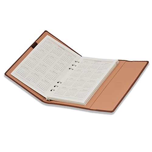 Image of COI Faux Leather Corporate Business Undated Planner /Diary with Pen (Tan Brown)