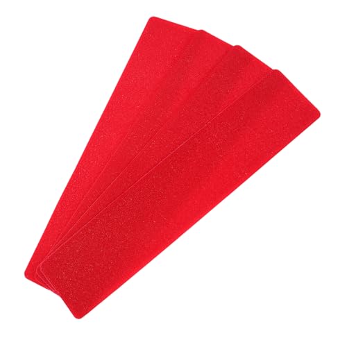 CONGARTENO 4pcs Pickleball Court Boundary Markers Non-Slip Sports Field Marking Equipment Red Rectangular Line Kit for Outdoor Indoor Tennis Football Training