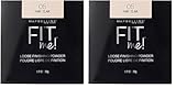Maybelline Fit Me Loose Finishing Powder, Fair, 1 Count (Pack of 2)