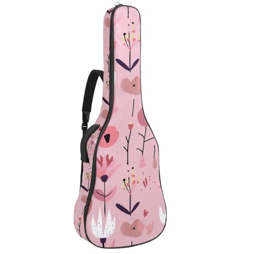 Étui guitare acoustique 41 pouces anti-rayure avec poches de rangement