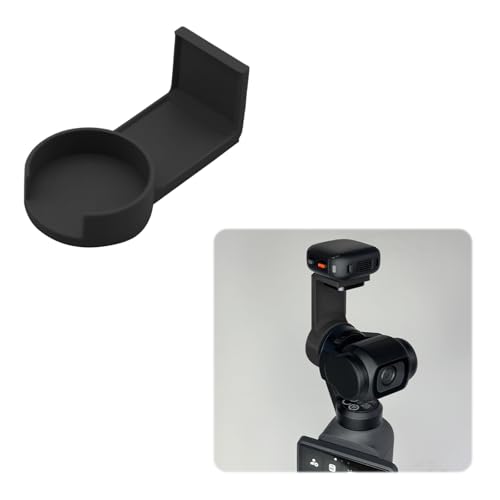 �}�C�N�}�E���g DJI Pocket 4 & Mic 3�Ή� 3D�v�����gPLA�u���P�b�g Vlog�p �y�� ���S�ȃI�[�f�B�I�A�N�Z�T���[�z���_�[ (�u���b�N)