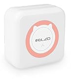 ELZO Impresora de etiquetas Bluetooth autoadhesiva con 6 etiquetas para pequeñas empresas, organización de oficina en casa con teléfono móvil y PC