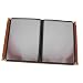 SOLUSTRE Loose-Leaf Cookbook Clear Stand Leather Protector Clear Binder Bar Menu Sleeves Bar Menu Book Leather Menu Binder Clear Menu Binder Coffee Bar Accessories Family Recipe Binder Pu