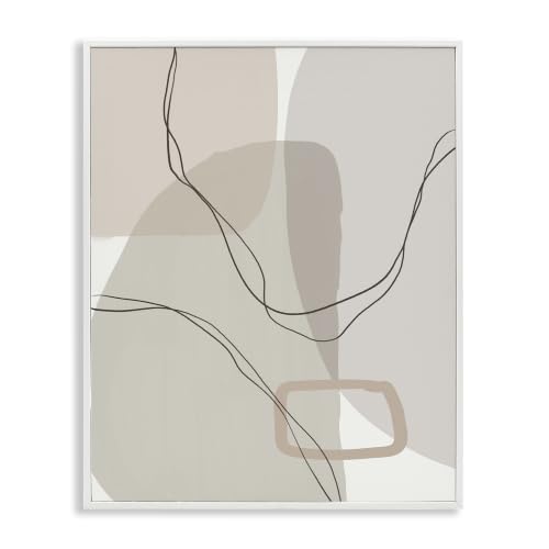 Abstract Layered Shapes Modern, 16 x 20 Inch Framed Giclée Print