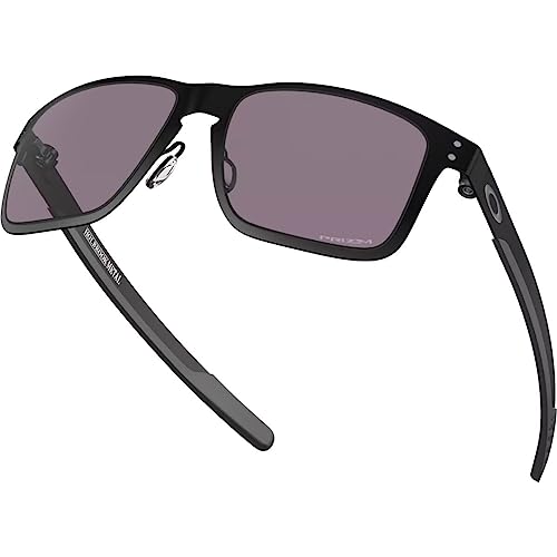Oakley Man Sunglasses Matte Black Frame, Prizm Grey Lenses, 55MM