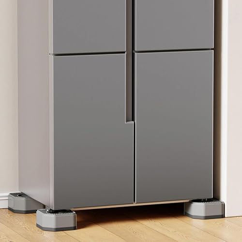 MUNTE 4 Stück Schwingungsdämpfer Waschmaschine, Stapelbare Waschmaschine Füße, rutschfeste Waschmaschinen Dämpfer, Niedriggeräusch, für Waschmaschinen, Kühlschrank, Klimaanlage