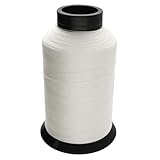 The Beadsmith Nymo Thread – White Color – Size D, .30mm Diameter, 3oz Cone, 1584 Yards/1448 Meters – Made of Nylon – Bead Embroidery & Weaving, Off Loom & Loom Work and DIY Craft Projects