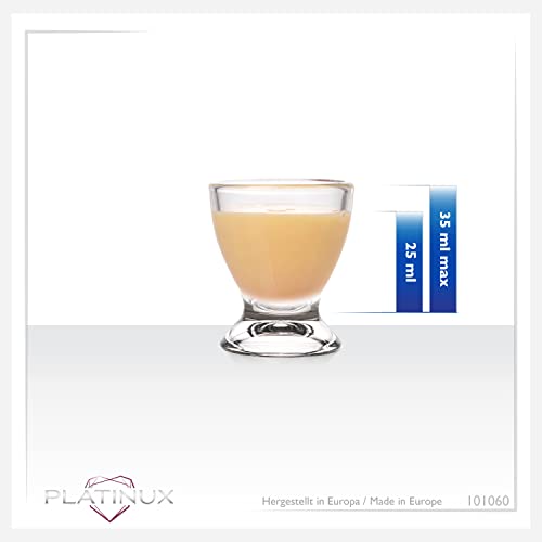 Foto von PLATINUX Eierbecher Set aus Glas 6 Teilig Eierständer Eierhalter Frühstück Brunch Egg-Cup 35ml